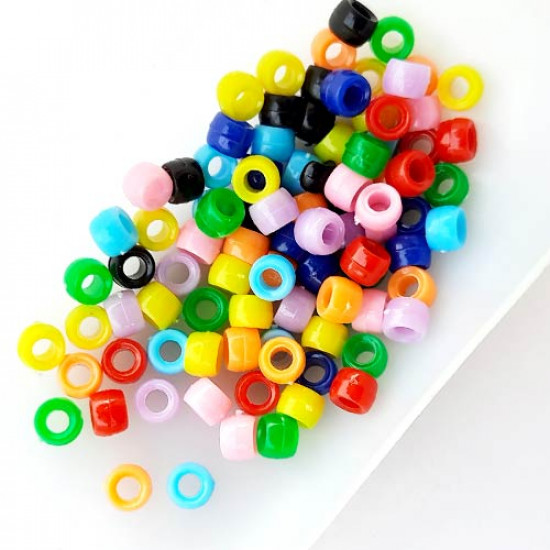 Acrylic Beads 6mm Round - Assorted - 10gms