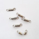 Screw Clasps 14mm - Silver Finish - Pack of 5