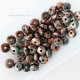 Acrylic Beads 8mm Disc - Vintage Copper - 50 Beads