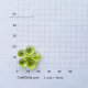 Acrylic Beads 21mm - Flower #8 Trans. Assorted - 12 Beads