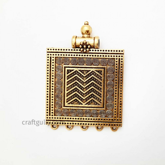 Pendant #22 - 59mm Antique Golden - Pack of 1