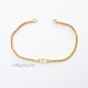 Bracelet Chains #3 - 2.5mm Golden 8.75 inches - Pack of 1