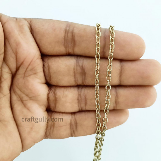 Chains - Oval 4mm - Bronze Finish - 34 Inches