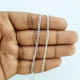 Chains Oval Flat 3.5mm - Silver Finish - 36 Inches