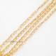 Chains Oval 7mm - Golden Finish - 36 Inches