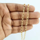 Chains - Oval Flat 3.5mm - Golden Finish - 36 Inches