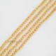 Chains Oval Flat 5x4mm - Golden Finish - 36 Inches