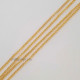 Chains Oval Flat 3.5mm - Golden Finish - 36 Inches