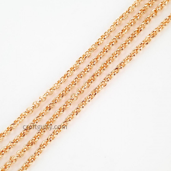 Chains - Round 4mm - Rose Gold Finish - 36 Inches