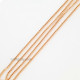 Chains Oval Flat 3mm - Rose Gold Finish - 35 Inches