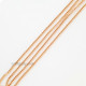 Chains Oval Flat 3x2mm - Rose Gold Finish - 30 Inches