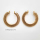 Connectors #101 - 40mm - 2 Rings Antique Golden - Pack of 2