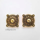 Connectors #103 - 29mm - 4 Rings Antique Golden - Pack of 2