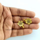 Metal Charms 21mm Flower #20 - Antique Golden - 5 Charms