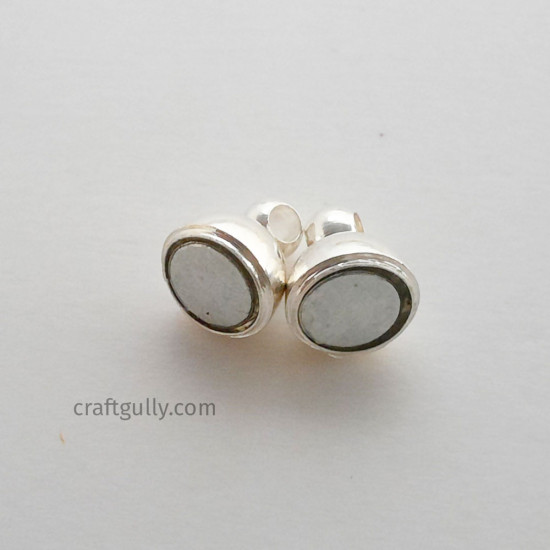 Magnetic Clasps #4 - Silver - 2 Sets