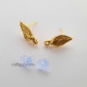 Earring Studs Design #23 - Antique Golden - 3 Pairs