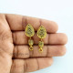 Earring Studs Design #26 - Antique Golden - 2 Pairs