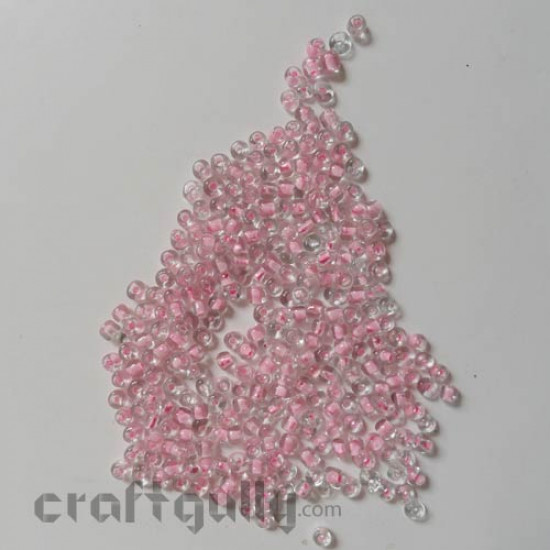 Seed Beads 4mm - Glass - Baby Pink - 20gms