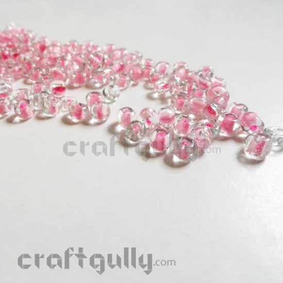 Seed Beads 4mm - Glass - Baby Pink - 20gms