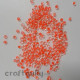 Seed Beads 4mm - Glass - Neon Orange - 20gms