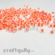 Seed Beads 4mm - Glass - Neon Orange - 20gms