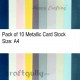 CardStock A4 - Metallic Assorted - Pack of 10