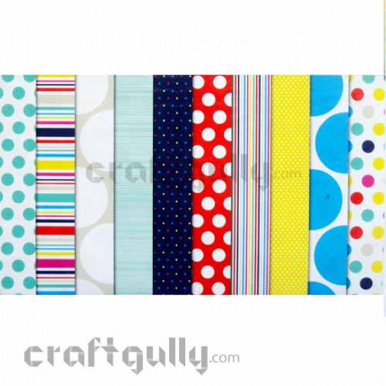 Pattern Paper 6x6 - Spots & Stripes - Pack of 50