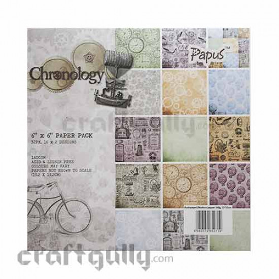 Pattern Paper 6x6 - Chronology - Pack of 32