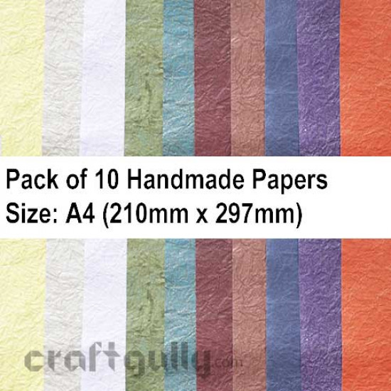 Handmade Paper A4 - Wrinkles - Pack of 10