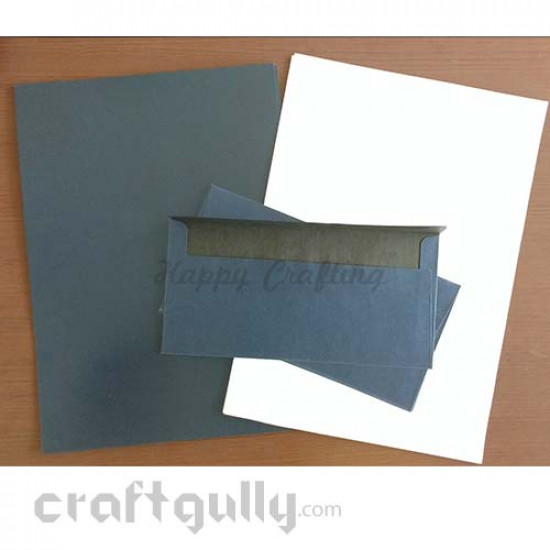 Invitation Kits - Card Stock A4 Metallic - Dark Blue