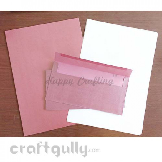 Invitation Kits - Card Stock A4 Metallic - Plum