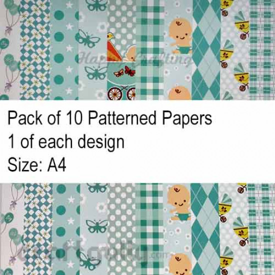 Pattern Paper A4 - Kiddie Time - Pack of 10