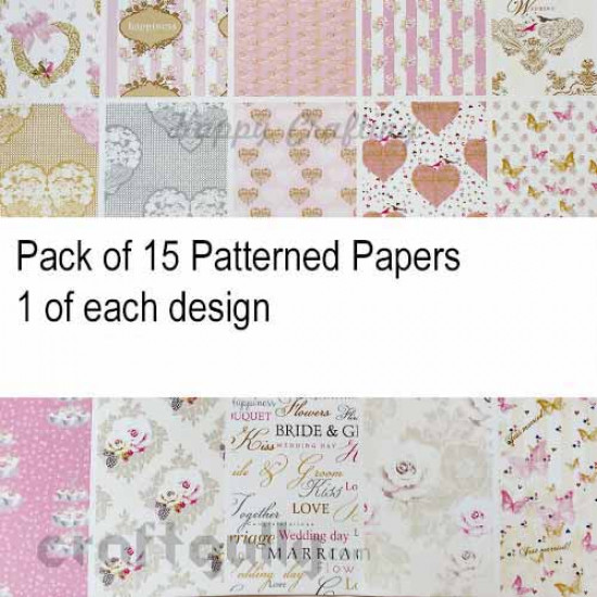 Pattern Paper A5 - Sentiments - Pack of 15