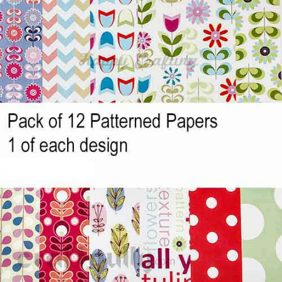 Pattern Paper A5 - Spring - Pack of 12