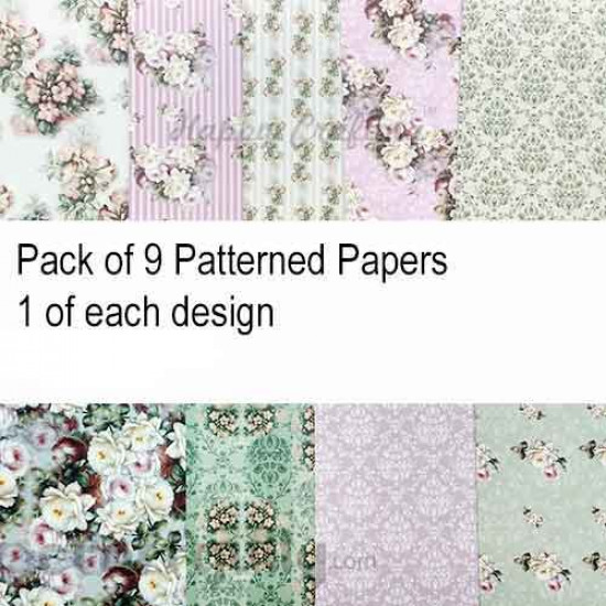 Pattern Paper 6x6 - Florals - Pack of 10