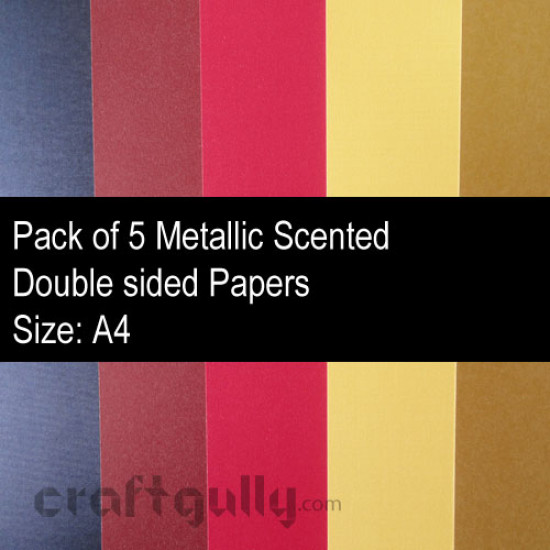 Metallic Perfumed Paper - Pack of 5