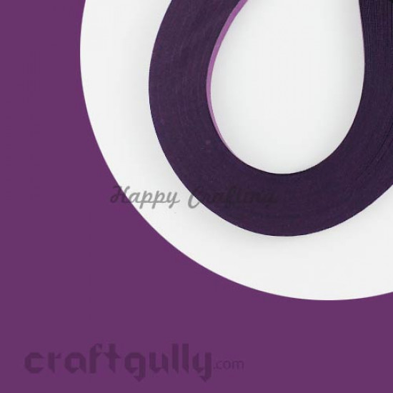 Quilling Strips 5mm Purple - 17Inch - 100 Strips