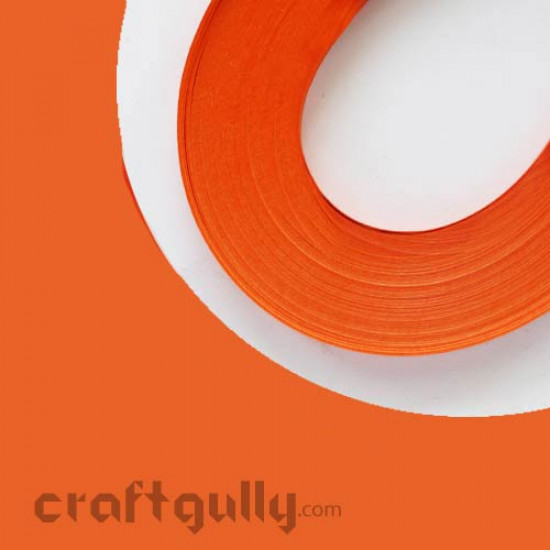 Quilling Strips 5mm Orange - 17Inch - 100 Strips