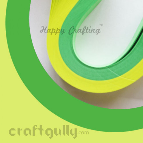 Quilling Strips 5mm Super Pack - Greens - 11inch - 200 Strips