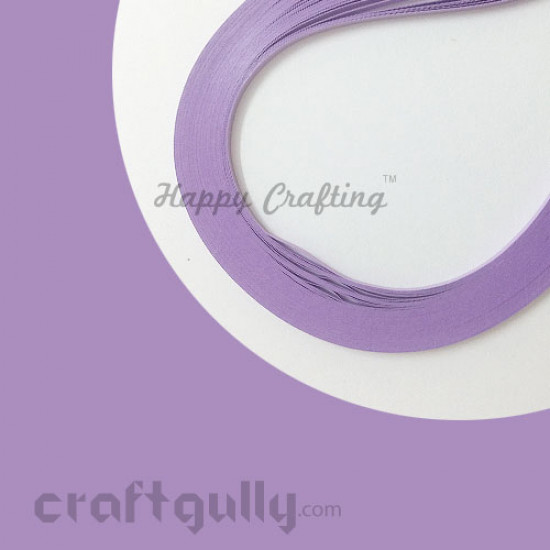 Quilling Strips 3mm Lilac Pastel #2 - 14Inch - 100 Strips