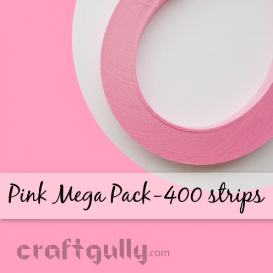 Quilling Strips 5mm Pink Mega Pack