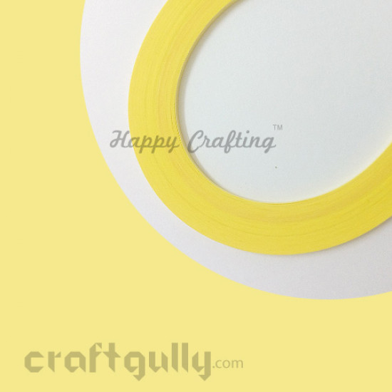 Quilling Strips 3mm Light Yellow #2 - 17Inch - 100 Strips