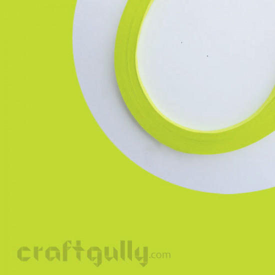 Quilling Strips 3mm Lime Green - 17Inch - 100 Strips