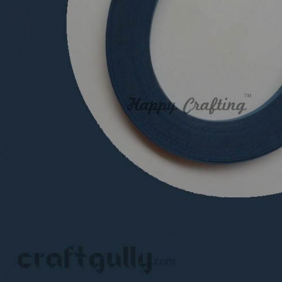 Quilling Strips 5mm Navy Blue  - 17Inch - 100 Strips