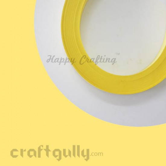 Quilling Strips 3mm Buttercup Yellow - 17 Inch - 100 Strips