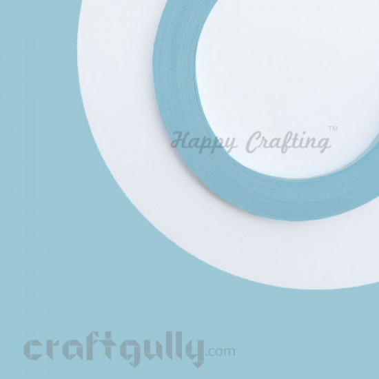 Quilling Strips 3mm Powder Blue - 17Inch - 100 Strips