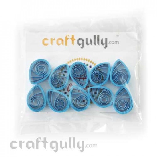 Quilled Shapes 5mm Drop - Sky Blue - Pack of 10
