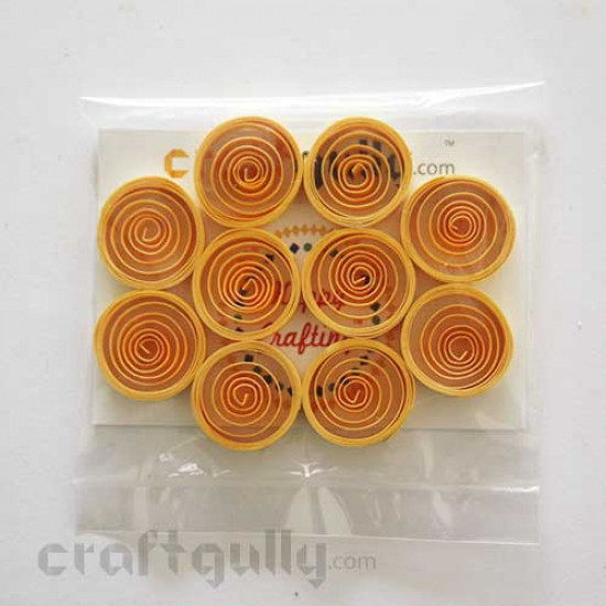 Quilled Shapes 5mm Loose Coil - Golden Yellow - Pack of 10