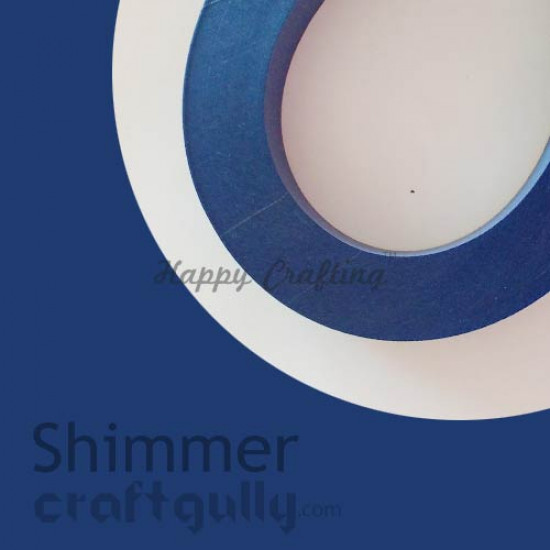 Quilling Strips 5mm Metallic Shimmer Blue - 17 Inch - 100 Strips