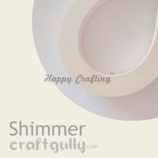 Quilling Strips 5mm Metallic Shimmer Cream - 17 Inch - 100 Strips